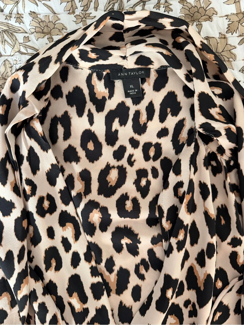 Ann Taylor Leopard-Print Blazer Jacket - Beige & Black